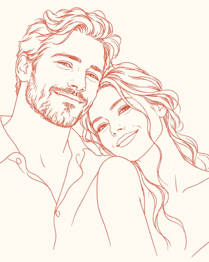Kolorowy Line Art — przykładowy motyw MyMoment