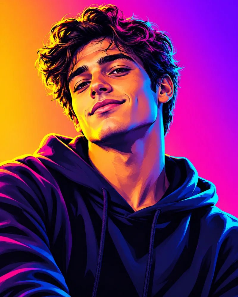 Neonowy pop-art — przykładowy motyw MyMoment