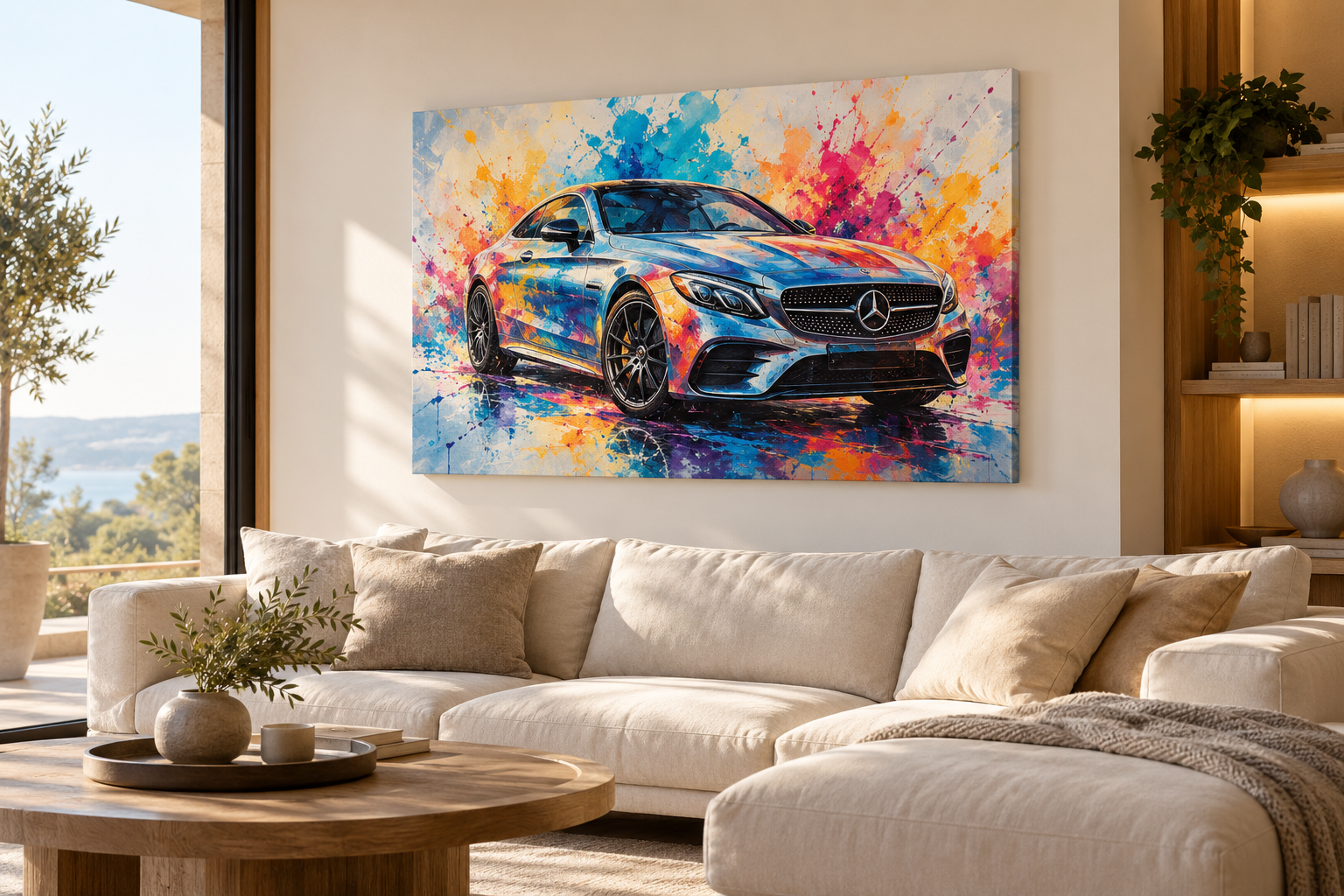 Mercedes w stylu Kolorowy na obrazie MyMoment