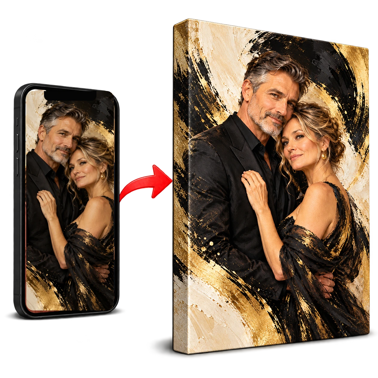 Personalizowany obraz na rocznicę ze zdjęcia